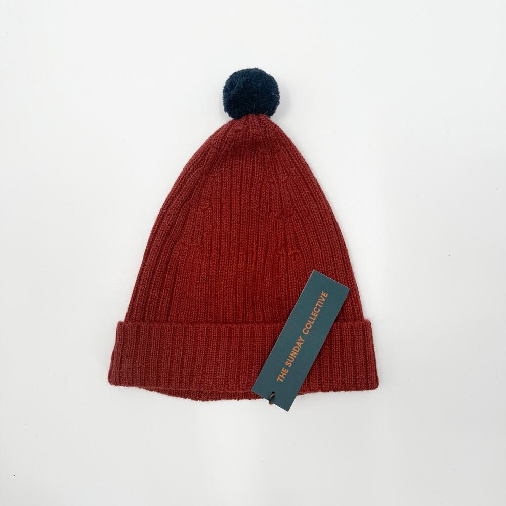 The Sunday Collective Beanie One Size Toddler/Kids Unisex NWT Alpaca Hat Henna